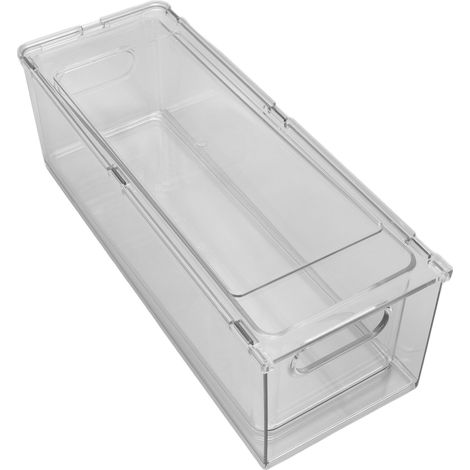 Transparente 3-Liter-Aufbewahrungsschublade, Büroschubladenbox, Schubladenorganizer für Zuhause und Büro (1/5)