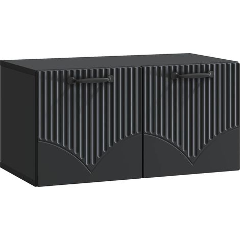 Wall-Mounted TV Cabinet Black 59.5 x 31 x 30 cm Engineered Wood vidaXL (1/5)