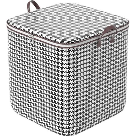 Sac de Stockage pour Vêtements Grand Capacité 100L à Doubles Fermetures à Glissière Noir Non-tissé Modèles Taille Variable Paquet 1 (1/5)