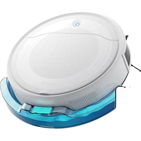 Robot aspirapolvere, potenza di aspirazione 6000 Pa, contenitore della polvere da 0,5 litri, batteria agli ioni di litio, percorso di pulizia programmato, 170 minuti di autonomia. (1/5)