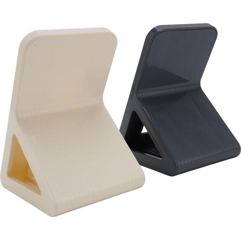 Repose-Pieds de Douche pour Rasage des Jambes, 2 Pièces, Antidérapant, Facile à Installer, Support de Pédale de Douche, Jaune et Gris, sans Perçage (1/5)