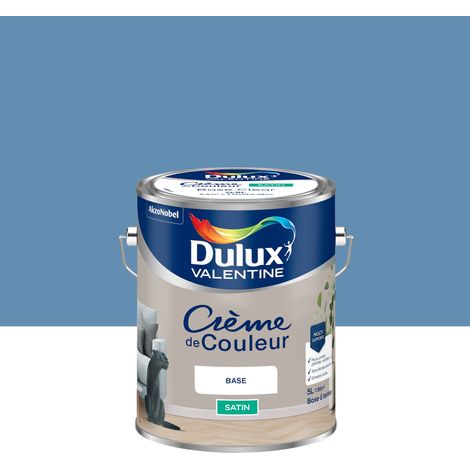 Peinture Crème De Couleur Satin Bleu Vintage 5L - Dulux Valentine