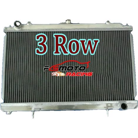 Radiador de aluminio, 52 mm de ancho, compatible con Nissan Silvia S14, compatible con Nissan Silvia S15, compatible con SR20DET, diseño ligero. (1/5)