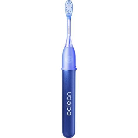 Oclean Ease elektrische Zahnbürste, blau, mit Deckel, 2-in-1, 66.000 Bewegungen