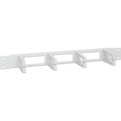 Intellinet Pannello Passacavi 19'' 4 anelli in plastica 1U Grigio (1/4)