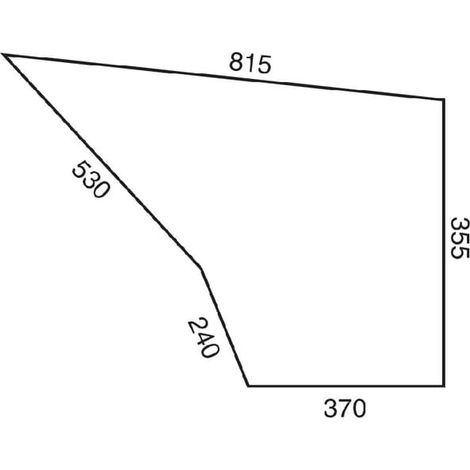 Türscheibe unten UNIVERSAL D7703 (1/2)