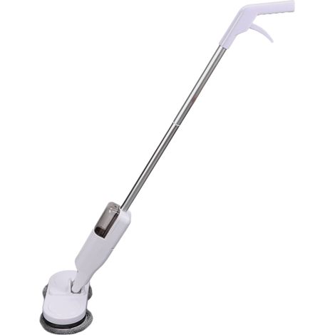 Balai électrique multifonction sans fil rechargeable par USB pour une utilisation humide et sèche. Nettoyeur de sols rotatif électrique. (1/5)