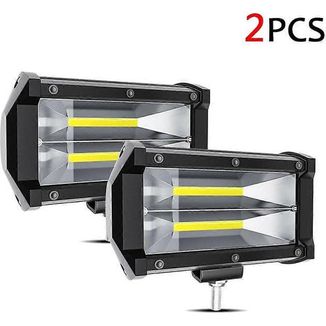 Projecteur de travail LED 12V/24V 72W pour voiture, camion de pompiers, véhicule agricole, projecteur antibrouillard, projecteur de recherche pour conduite tout-terrain, projecteur de recherche pour v (1/5)