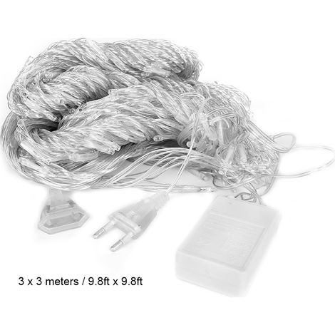 Guirlande lumineuse cascade étanche extérieure de 3 x 3 mètres avec 336 LED, pour une décoration de fond. (1/5)
