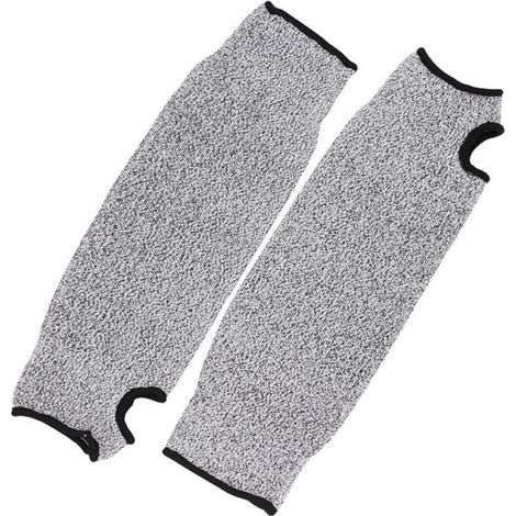 Brazalete protector, brazalete de seguridad, guantes de trabajo de manga larga, mangas de HPPE resistentes a cortes para jardinería, cocina y trabajos agrícolas (30 cm) - E (1/5)