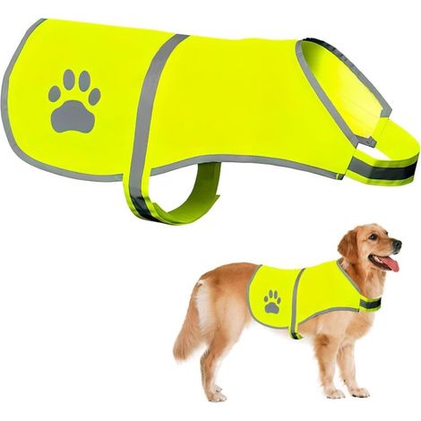 Reflective Safety Vest for Dogs, High Visibility Jacket with Reflective Strips, Comfortable and Durable, for Night Walks and Outdoor Activities, Size M (1/5)