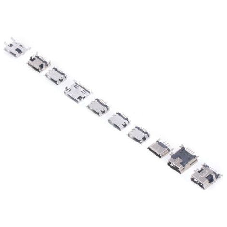 Connecteur Micro MINI USB femelle, 100 pièces, Jack pour appareil ménager-Chrom (1/5)