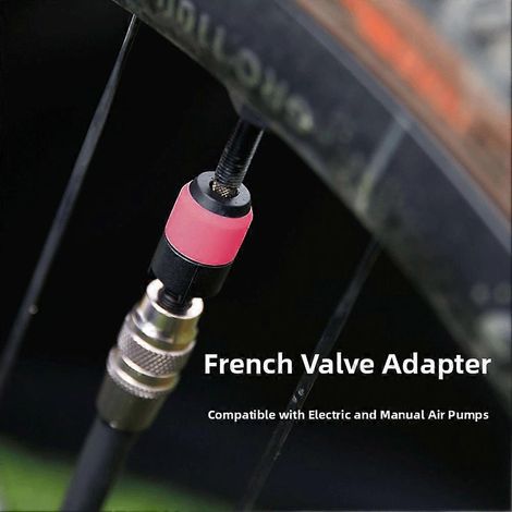 Kit de gonflage de pneu de vélo avec valve à dégagement rapide, tête de valve de rechange à charge rapide, équipement de cyclisme (1/5)