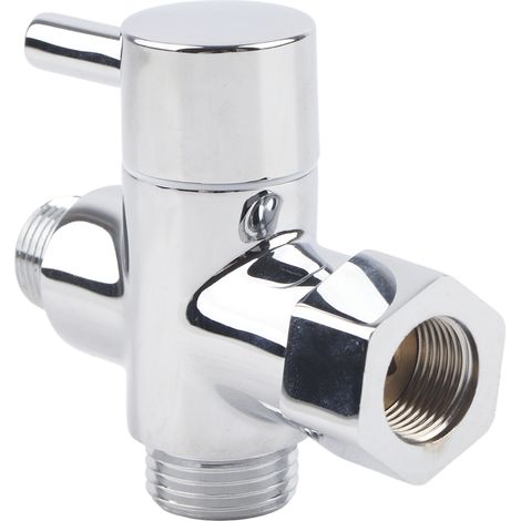CFTGIW Pièces de Douche de Salle de Bain du Robinet 3WAY Robinet Pièces de Salle de Bain pour la Tête de Douche à Main la Tête Fixe à Pâte de Baignoire 3/8 Séparateur D Care. Diverter ABASSION