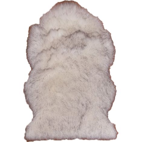 Tapis En Faux Mouton - Hauteur Pile 7 cm - Dos Anti-Dérapant En Suède - Pour Chambre À Coucher Salon Cheminée - 1 Pièce (1/5)