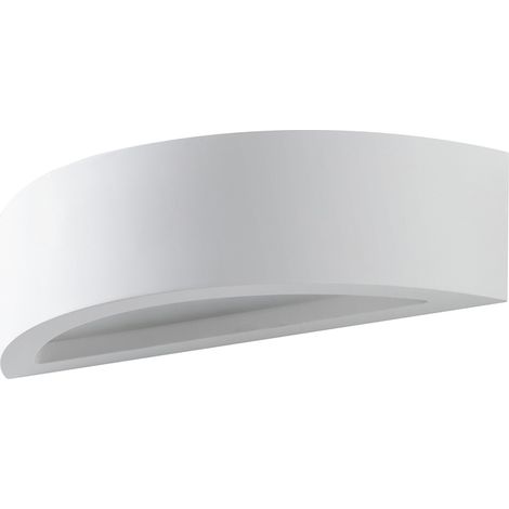 Aplique de pared moderna de yeso blanco minimalista 30cm Tony (1/5)