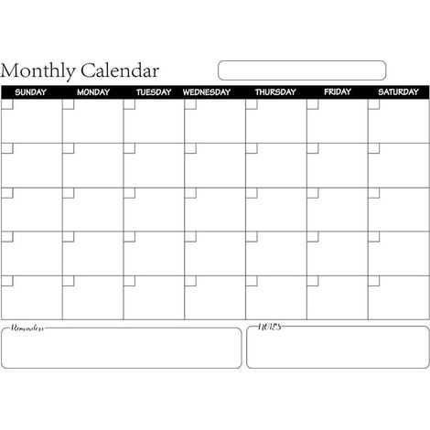 Tableau Magnétique Effaçable pour Frigo - Calendrier Mensuel et Tableau d'Affichage (1/5)
