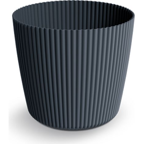 Prosperplast Blumentopf MILLY ROUND Anthrazit 14,6 cm
