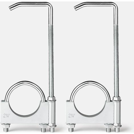 Lot de 2 colliers de serrage en U pour pot d'échappement en acier inoxydable 5,7 cm (1/5)