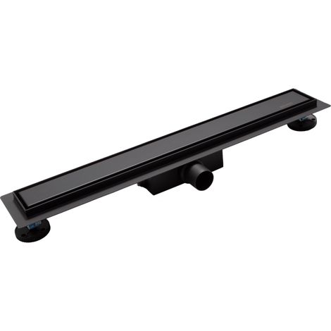 Siphon Duplex Next 2 en 1 - 110 cm - Acier inoxydable noir - 56 L/min - Hauteur d'installation minimale 52 mm