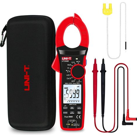 UNI-T UT206B UT207B UT208B morsetto metro amperometrico VFC Electrical Instruments DC/AC Current Voltage Tester Auto Range (1/3)