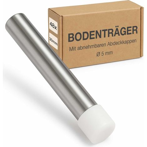 K-Möbel Supports de Tablette Verre 5mm x 30mm Inox Made in Germany