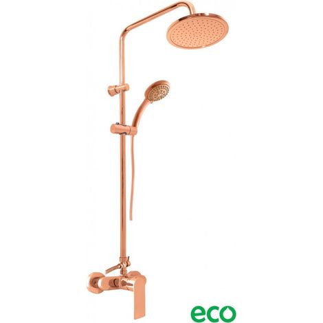 Colonne de douche NIL en laiton rose gold brossé H. 116 cm (1/5)