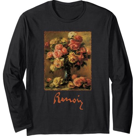 Roses dans un vase Fleurs de jardin Manche Longue