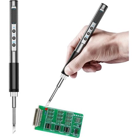 Smart Electric Soldering Iron, Portable Station, 65W, OLED Screen, All-Metal Housing with Temperature Control Function, Type-C Interface (1/5)