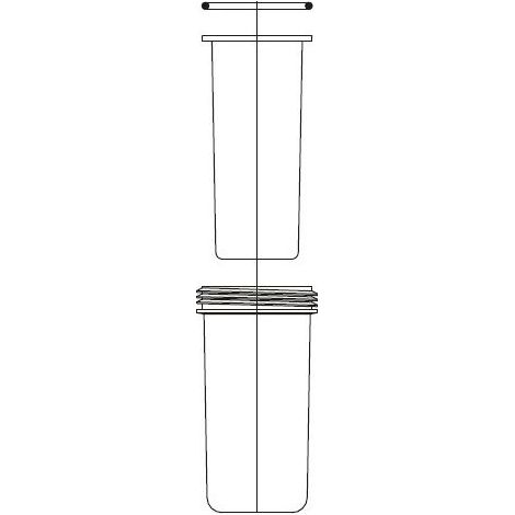 Grünbeck Filterglocke mit Schutzglocke für Geno-Feinfilter FS 1 1/4", 1 1/2" und Ultra 99 R 1 1/4"