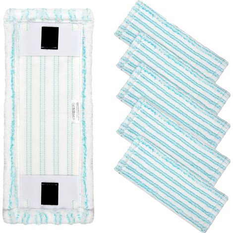 6 Pcs Serpillere Microfibre Pour Sol Serpillere Compatible Avec Leifheit Têtes De Rechange Balai Serpillère Décontamination Puissante Sans Points Morts Adaptées à La Plupart Des Typesde Sols (1/5)