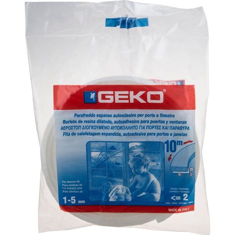 Geko Joint Mousse 10mx15mm Blanc - Geko