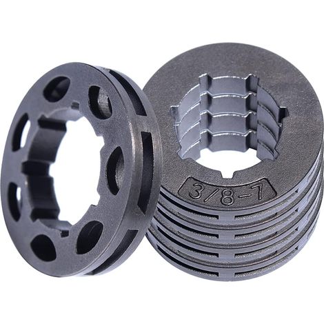 5 pièces jante de pignon 3/8" Pas 7 dents 19mm Kit pour Stihl MS360 MS310 MS290 036 034 029 028 Husqvarna 50 51 55 154 254 Scie à chaîne 18720 Remplacement 000 642 1249 Pièce (1/5)