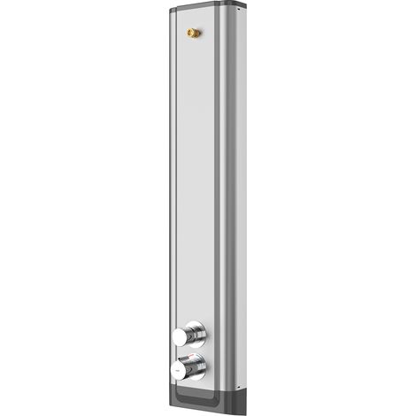 KWC AR Duschpaneel, F5, hydr., Edelstahl,  Thermostat, f. Duschkopf, verrohrt