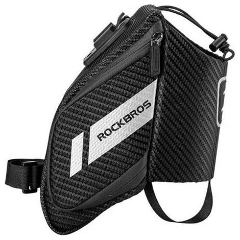 Bolsa para bicicleta Rockbros con portabotellas (C32BK) (1/4)