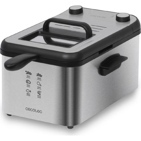 [PRODOTTO USATO] Friggitrice da 3 litri di capacità e 2400 W, con filtro per la pulizia dell’olio.