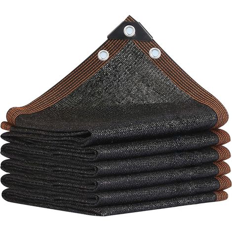 Filet D'Ombrage, Filet Protection Solaire avec œillets Blocage des UV Noir 80% Voiles D'ombrage 5x6M Toile d'ombrage pour Exterieur/Patio/Balcon/Pergola/Serre/Jardin/Potager (1/5)