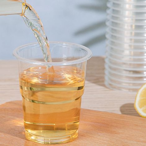 Lot de 50 gobelets jetables de 18 ml, transparents, pour fêtes à la maison et camping. (1/5)
