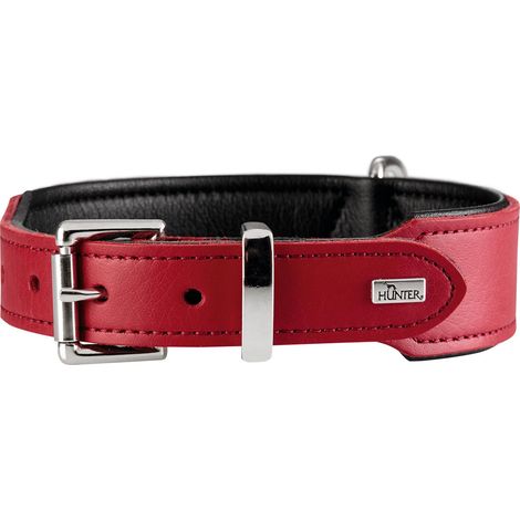 Halsband Basic 55 nickel rot/ schwarz