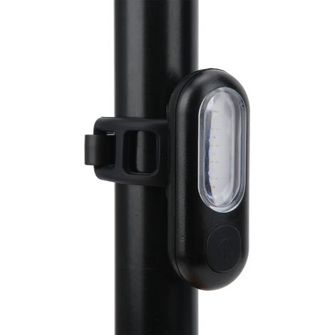 Feu arrière de sécurité pour vélo, étanche, rechargeable par USB, COB, bicolore rouge et bleu. (1/5)