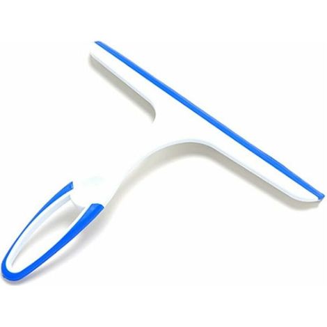 De Douche Vitre Raclette L'eau De ménage En Nettoyage Raclette Pour Salle De Bain Fenêtre (Bleu) (1/5)