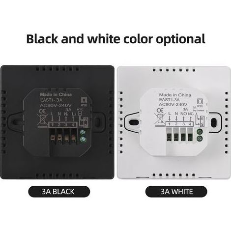 Thermostat intelligent, entièrement tactile, Mode automatique manuel, contrôleur de température numérique Programmable pour le chauffage de l'eau domestique (1/5)