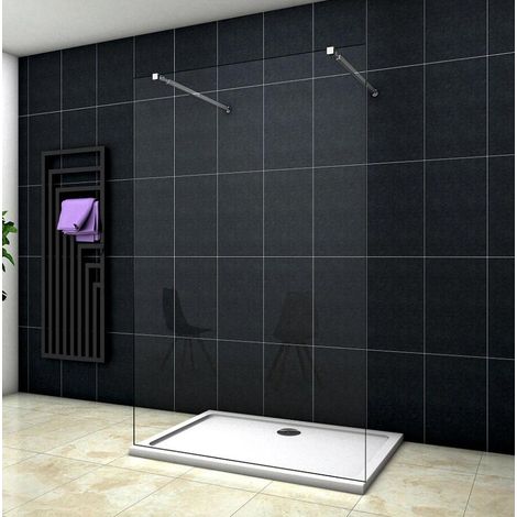 Mamparas de Ducha Pantalla Panel Fijo 8mm Antical - Dos Barras 73-120cm - 47x200 cm (1/5)