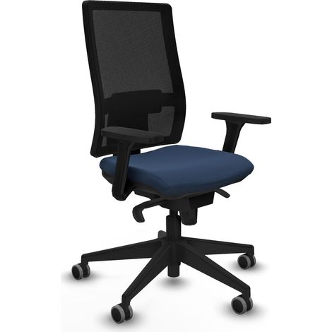 Bürostuhl piqueras y crespo Horna schwarz Mesh Kunstleder