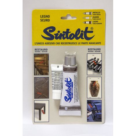 Stucco Legno Fai da Te Self Sintolit Scuro 75 ml 2 Pezzi