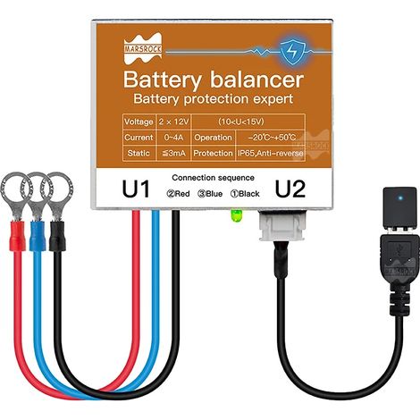 Bilanciatore di batteria, monitoraggio Bluetooth, corrente di bilanciamento 0-5A, BB4AS-T (1/2)