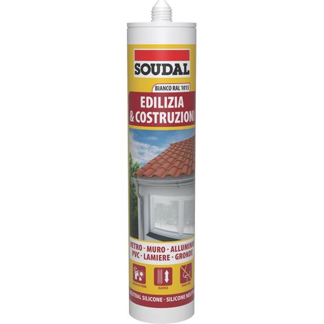 Soudal SILICONE NEUTRO PER EDILIZIA ml. 300 - Bianco avorio Ral 1013 12.00 pz