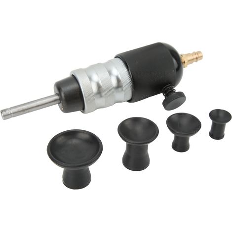 Rectifieuse pneumatique pour soupapes de culasse de moteur, outil de rodage et de rectification à air comprimé pour réparation automobile, avec 4 ventouses en caoutchouc (1/5)