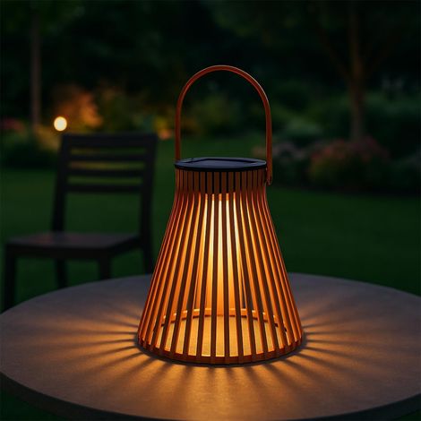 Solarlaterne – 1 Stück – Kunststoff – Dekorativer Effekt – Schutzart IP44 – Garten/Balkon – Verschiedene Farben (1/5)