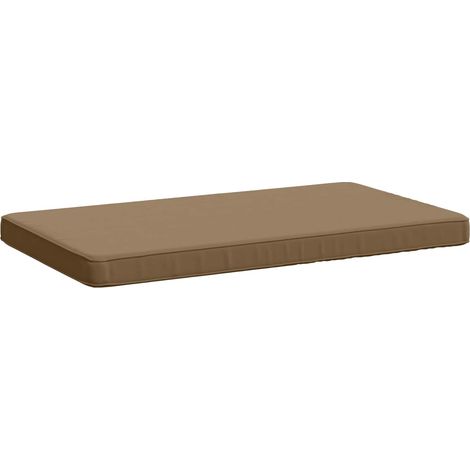 1-Piece Bench Cushion VUGHT 100% Polyester Taupe 60 x 50 x 5 cm vidaXL (1/5)